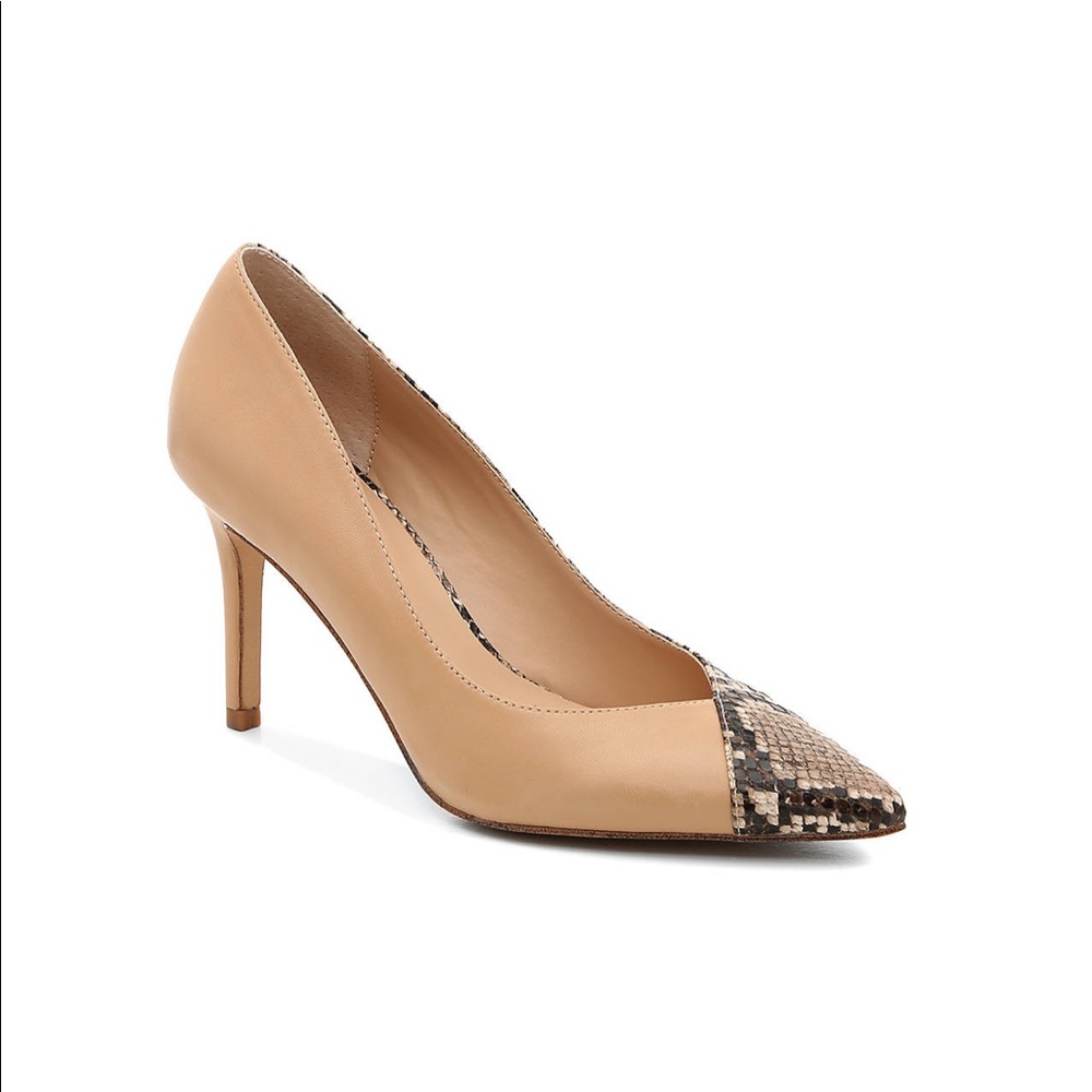 Nude Snakeskin Heels Sz 6